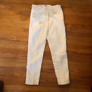 Wathne winter white quilted pants